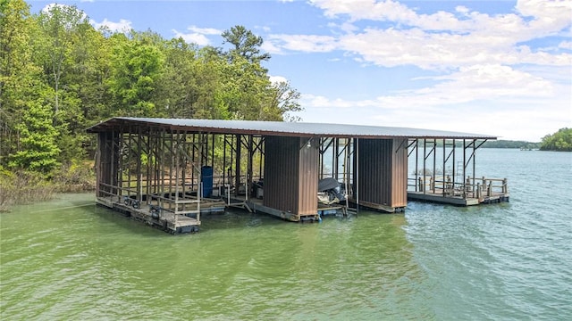 8354 Hopper Rd, Rogers, AR 72756 - dock area with a water view and boat lift