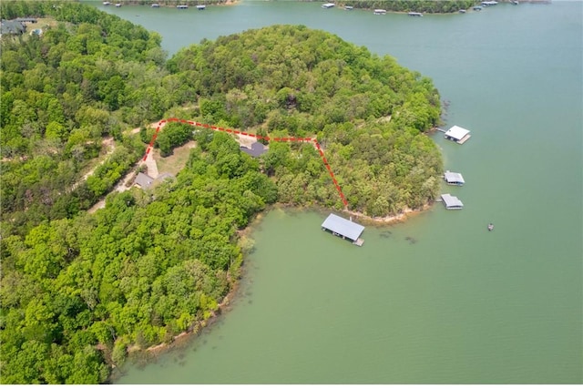 8354 Hopper Rd, Rogers, AR 72756 - aerial view of property's location featuring property parcel outlined and a forest