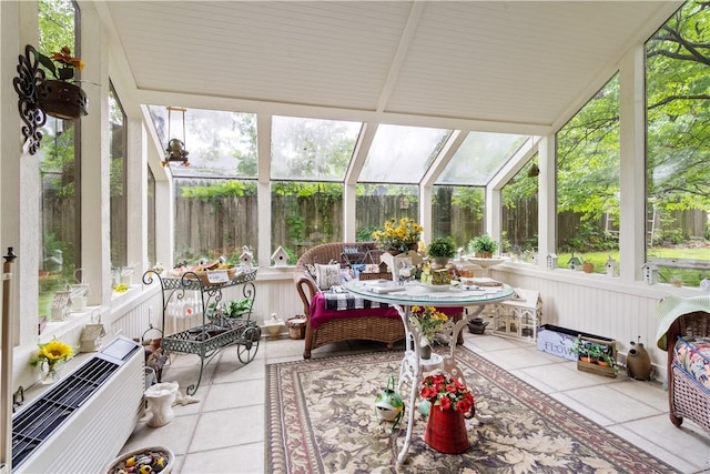 sunroom with a healthy amount of sunlight