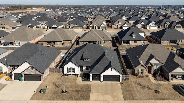 drone / aerial view featuring a residential view