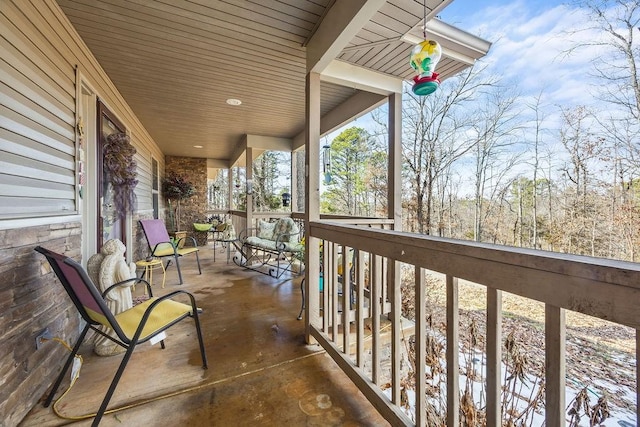 view of balcony