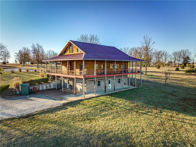 view of horse barn