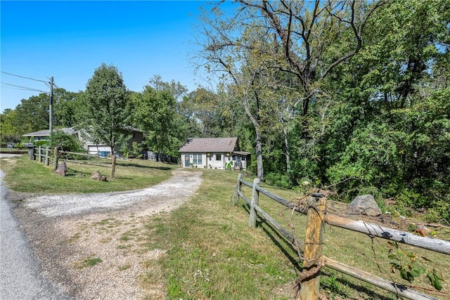 view of street with driveway