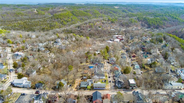 15 White St, Eureka Springs, AR 72632 - bird's eye view featuring a wooded view