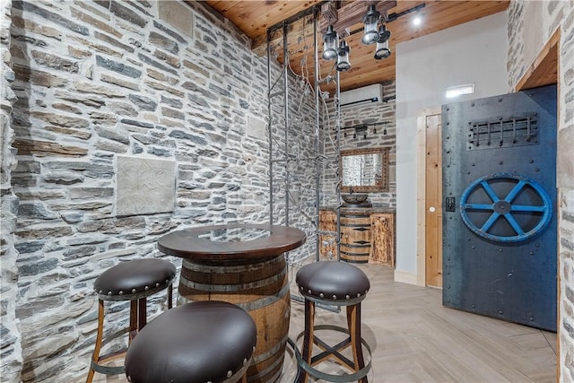 16103 E Ar 12th Hwy, Rogers, AR 72756 - wine area with wooden ceiling