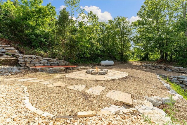 16103 E Ar 12th Hwy, Rogers, AR 72756 - view of yard with an outdoor fire pit