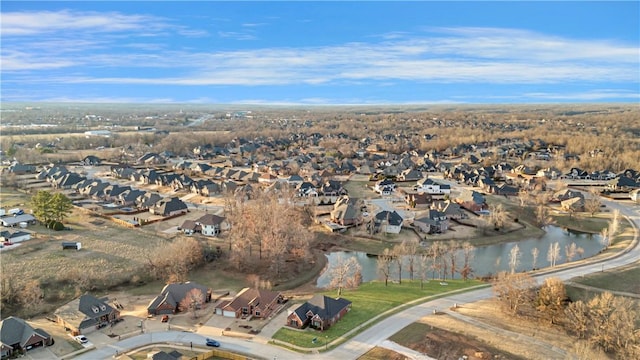 115 NE Lake Forest Ln, Bentonville, AR 72712 - birds eye view of property with a water view and a residential view