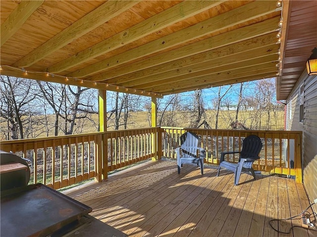 view of wooden terrace