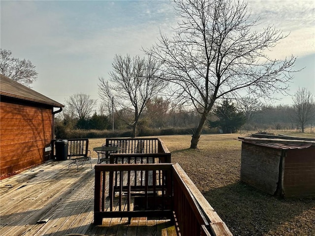 view of wooden terrace