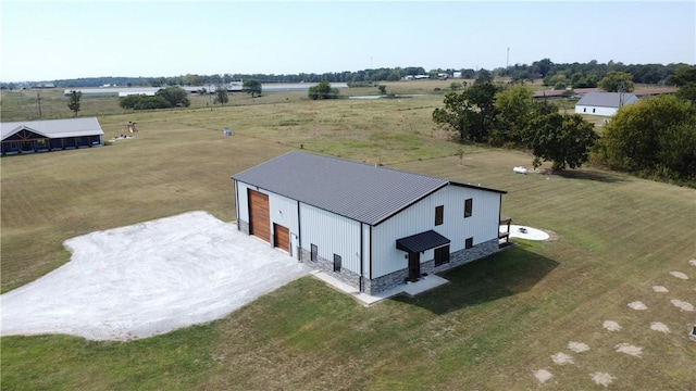 bird's eye view featuring a rural view