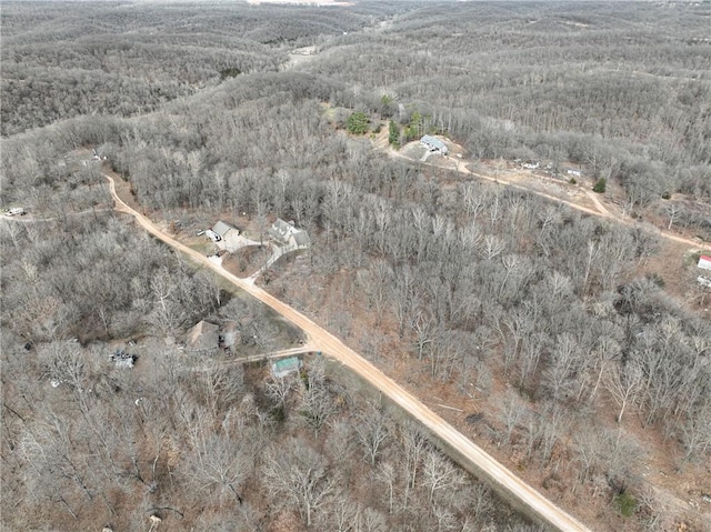 bird's eye view featuring a rural view