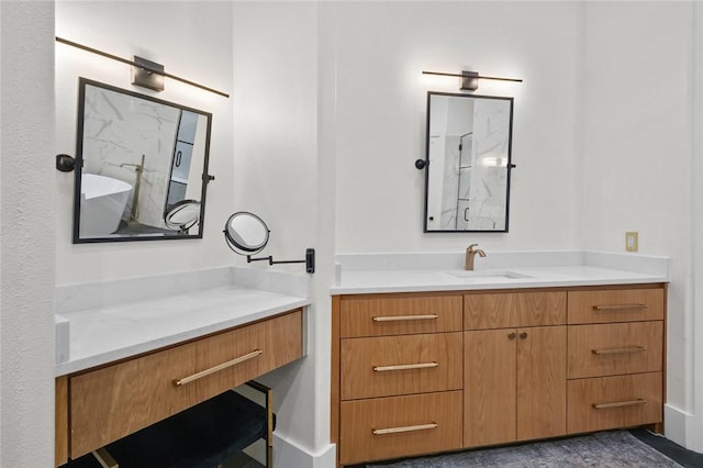 full bathroom with vanity