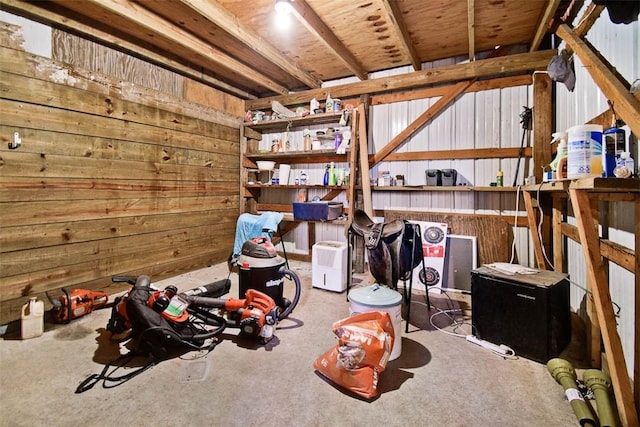 view of storage room