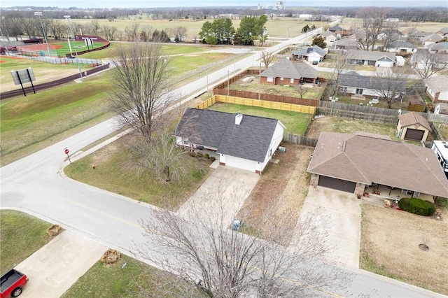 birds eye view of property featuring a residential view