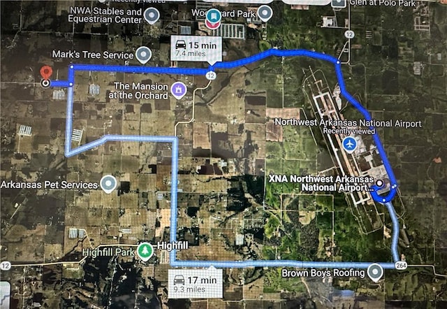 2550 Peterson Rd, Gentry, AR 72734 - map location