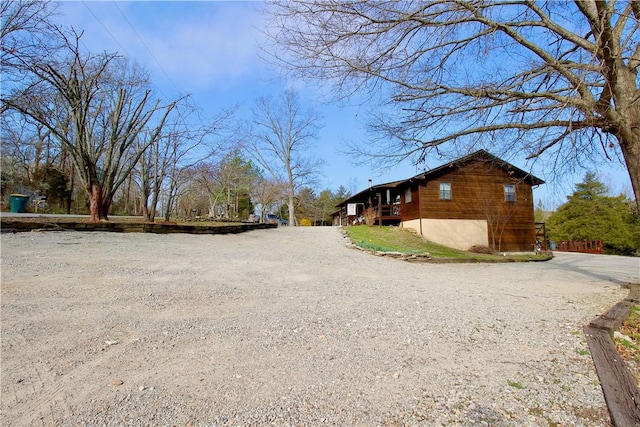 view of street with driveway