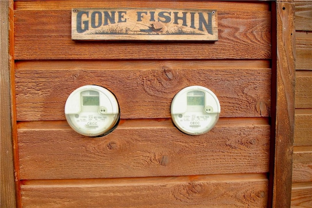 interior details featuring electric meter