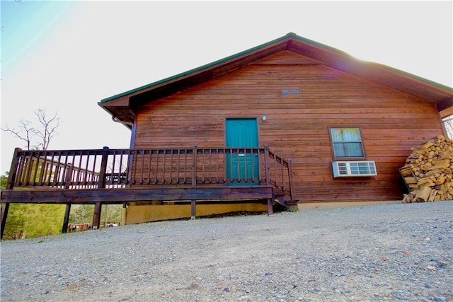 view of rear view of property