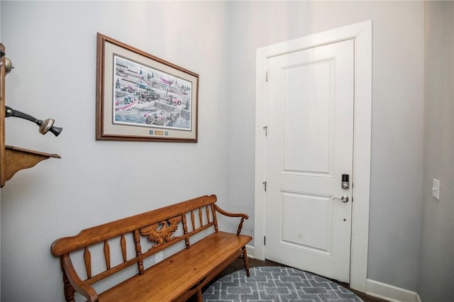 entrance foyer with baseboards