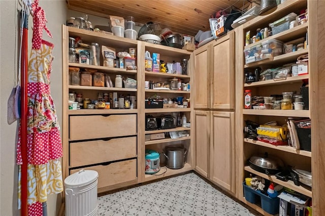 view of pantry