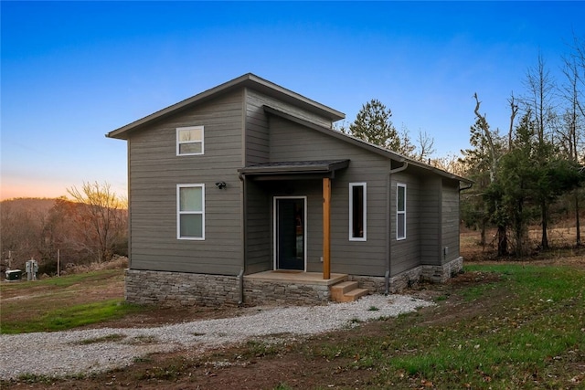 view of rear view of house