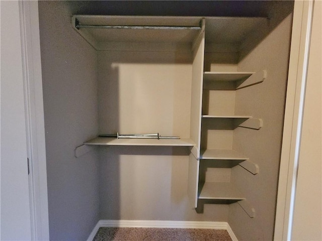 view of closet