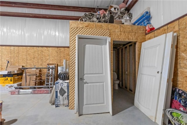 view of storage room