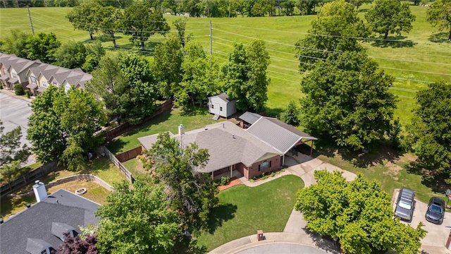 5530 Blake Ln, Springdale, AR 72762 - bird's eye view of a tree filled landscape