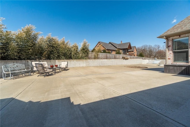 view of patio / terrace with a fenced backyard