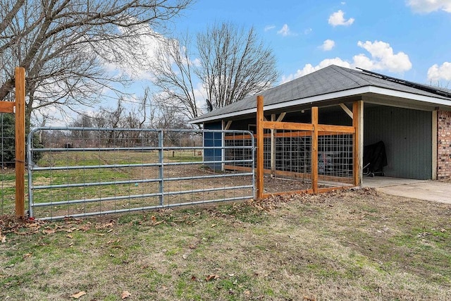 view of horse barn