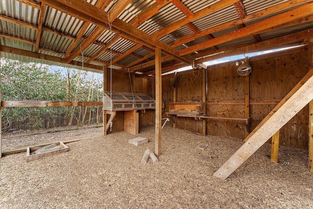 view of horse barn