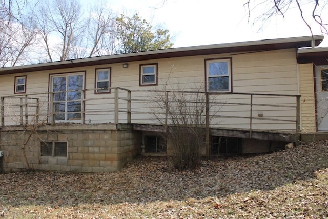 view of back of property