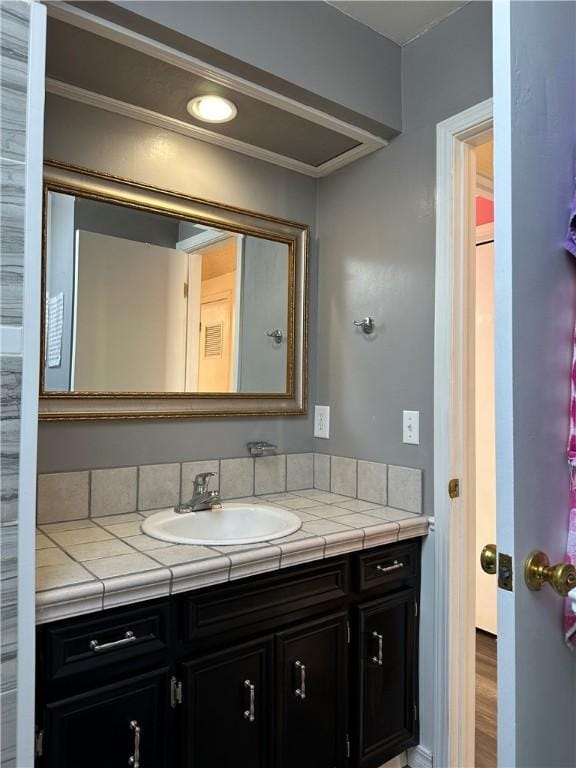 bathroom with vanity