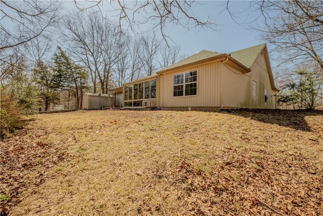 view of rear view of property