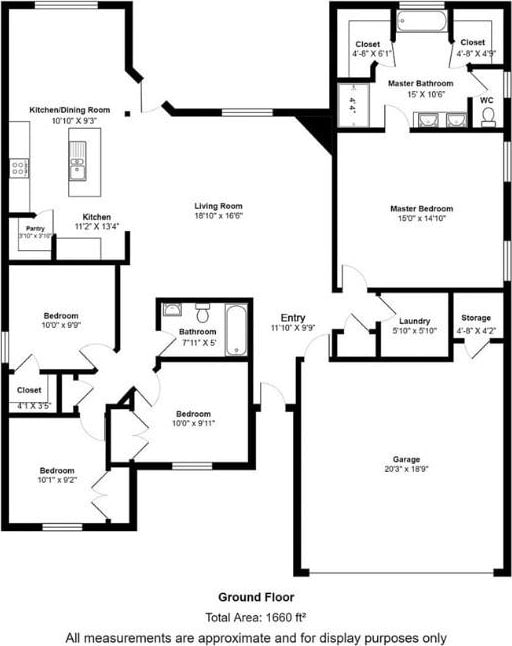 1811 Bugg St, Pea Ridge, AR 72751 - floor plan