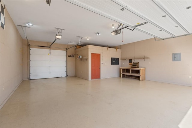5102 Grove Dr, Rogers, AR 72758 - garage featuring a garage door opener and electric panel