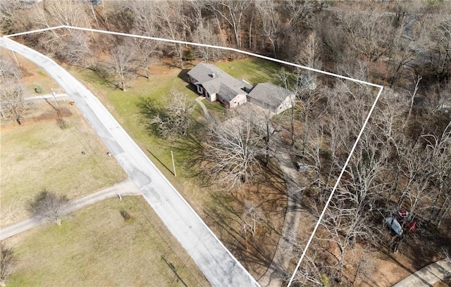 drone / aerial view featuring a rural view