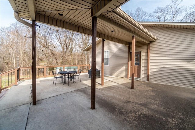 view of patio / terrace featuring outdoor dining space