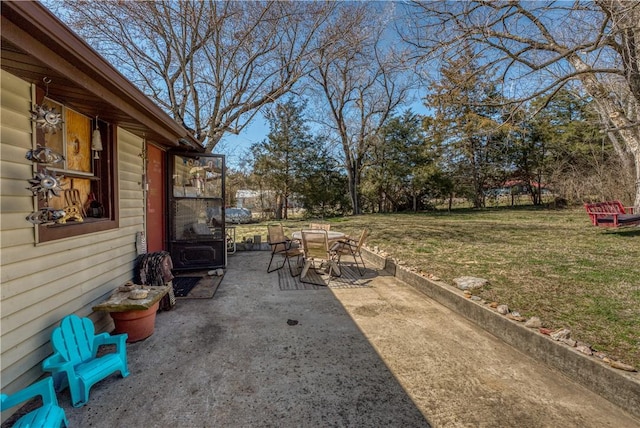 view of patio / terrace featuring outdoor dining space