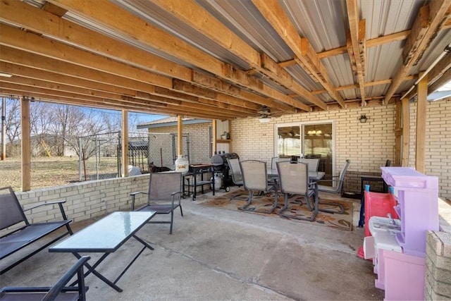 view of patio / terrace with outdoor dining area