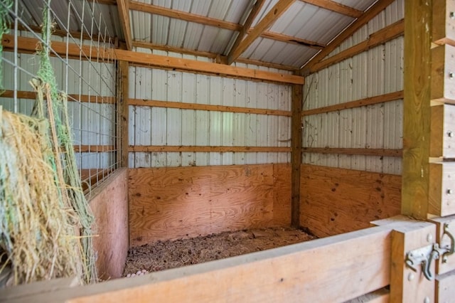 view of horse barn