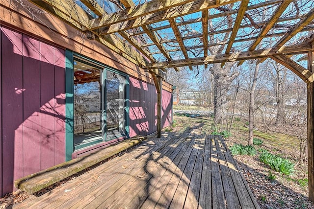 view of wooden terrace