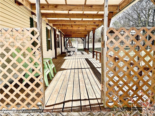 476359 791st Rd, Stilwell, OK 74960 - view of wooden terrace