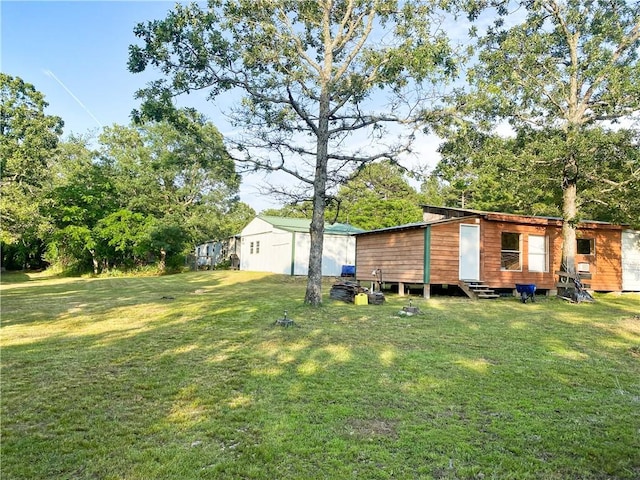 476359 791st Rd, Stilwell, OK 74960 - view of green lawn with entry steps