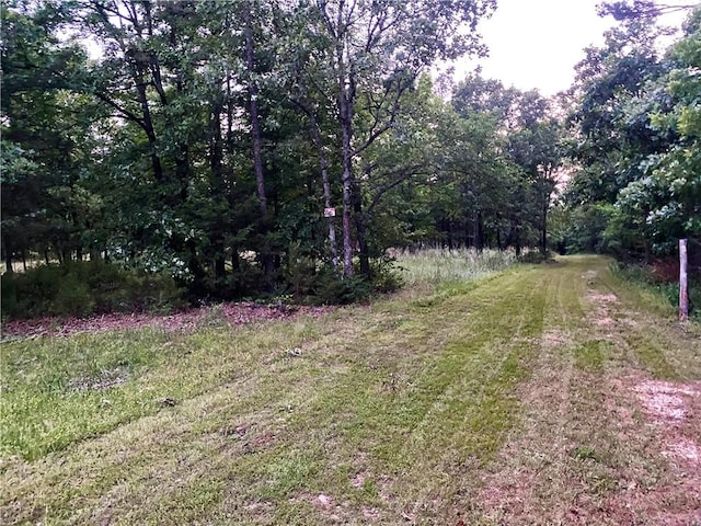 476359 791st Rd, Stilwell, OK 74960 - view of yard with a forest view