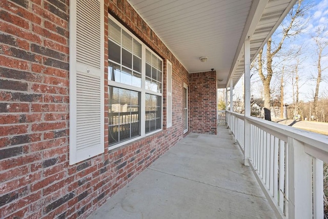 view of patio with covered porch