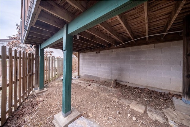 view of patio / terrace with fence