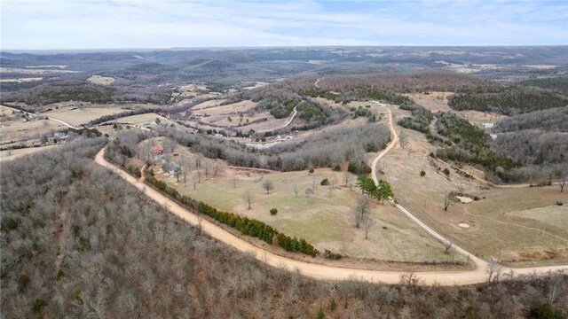 drone / aerial view with a rural view