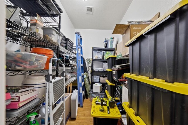 storage area featuring visible vents