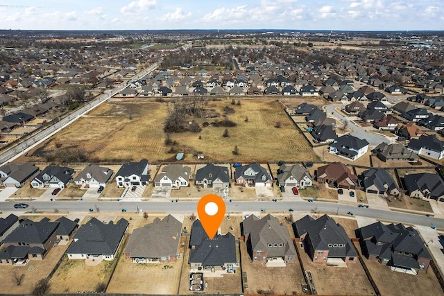 drone / aerial view featuring a residential view